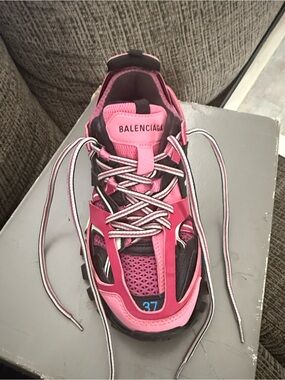 Balenciaga Pink and Black Women's Sneakers
